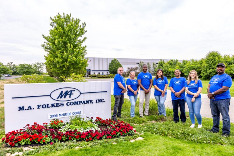 staff at MA Folkes Warehouse near Hamilton Ohio